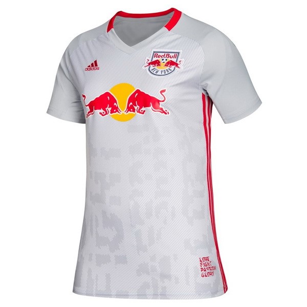 Camiseta Red Bulls 1ª Kit Mujer 2019 2020 Blanco